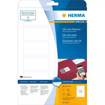 Isekleepuv printerisilt HERMA QR-koodi sildid 9643