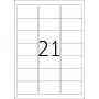 Ümberpaigutatavad aadressisildid HERMA 63,5x38,1 mm 2100 tk