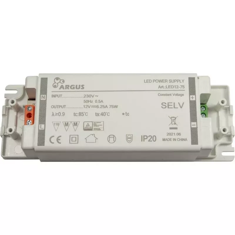 LED draiver Inter-Tech LED12-75 75W IP20 100000h
