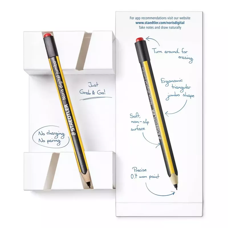 Puutepliiats Staedtler 180J 22-1 Must Kollane