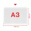 Esselte Quality Pocket A3 horisontaalpaigutus, 30% tarbimiseelset taaskasutatud plasti