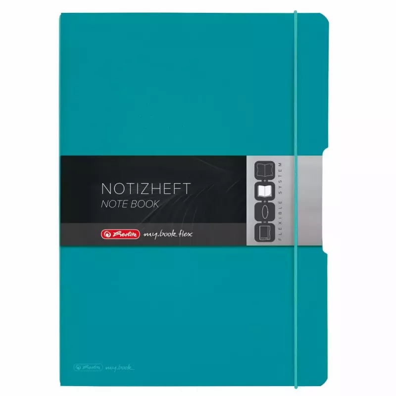 Kirjutuskaustik Herlitz 50015986 A4 80 lehte türkiissinine
