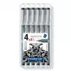 Fineliner Staedtler 308 SB6P Must 6 tk