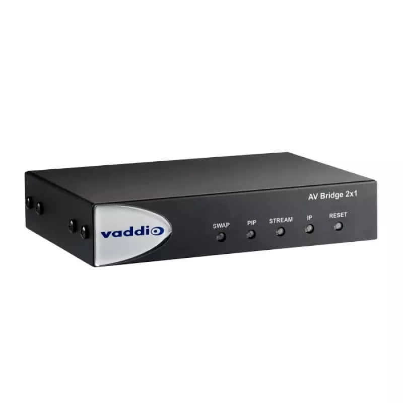 Vaddio AV Bridge 2x1, 1920 x 1080 pikslit, 60 kaadrit/s, Must, 0 - 40 °C, 20 - 80%, 480,8 mm