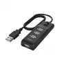 Hama 00200118 liidese jaotur USB 2.0 480 Mbit/s Must