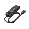 Hama 00200118 liidese jaotur USB 2.0 480 Mbit/s Must