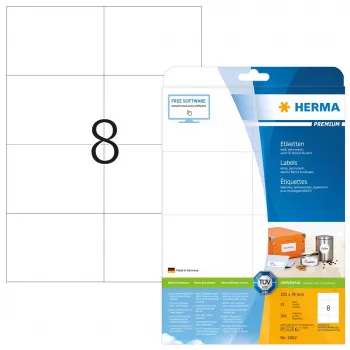 Isekleepuv printerisilt HERMA Labels Premium A4 105x74 mm