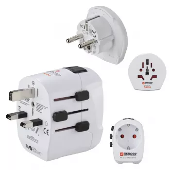 Hama World Travel Pro Light USB toiteadapter universaalne Valge