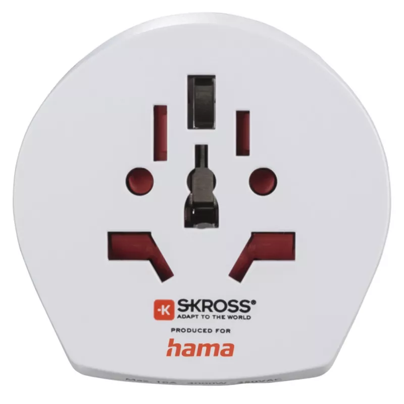 Hama World Travel Pro Light USB toiteadapter universaalne Valge