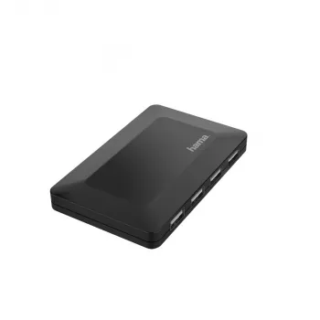 Hama 00200122 liidese jaotur USB 2.0 480 Mbit/s Must