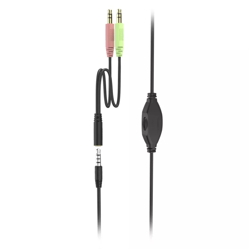 Hama HS-P100 V2 Peakomplekt Ühendatud juhtmega Peakomplekt Peakomplekt Büroo/Kõnekeskus Must, Hõbedane