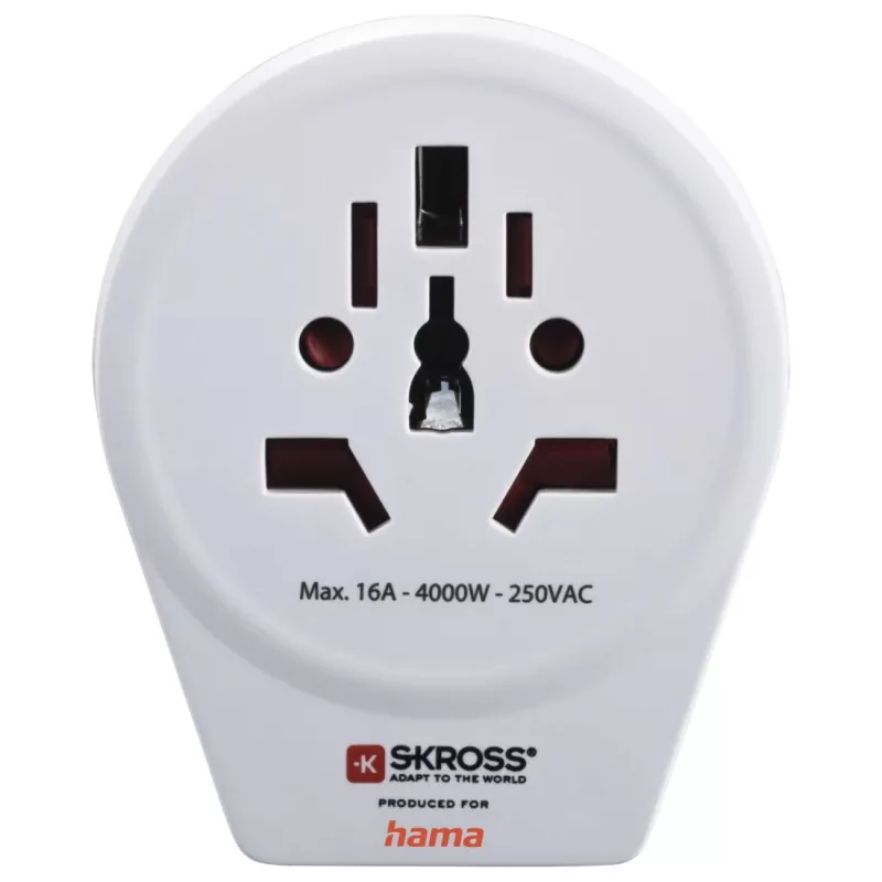 Hama World to Europe USB toiteadapter Universal Valge