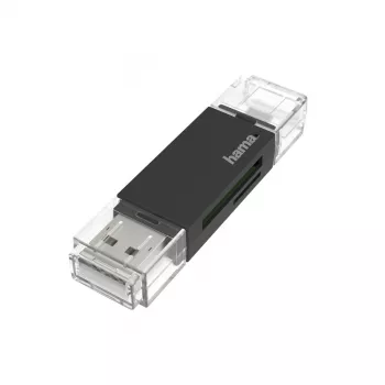 Kaardilugeja Hama 00200130 USB/Micro-USB Must