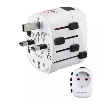 Hama World Travel Pro toiteadapter Universaalne Valge