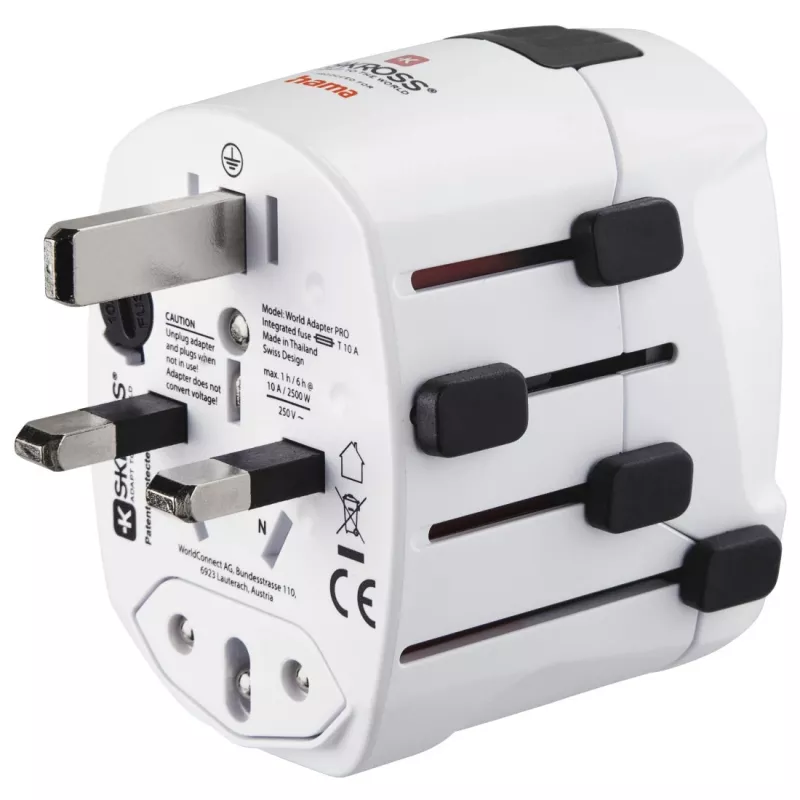 Hama World Travel Pro toiteadapter Universaalne Valge