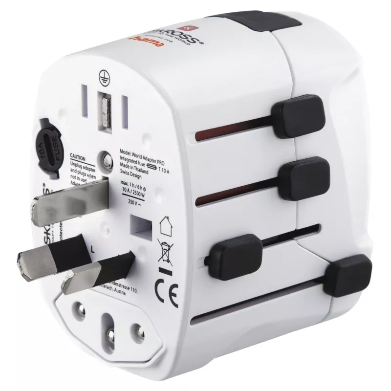 Hama World Travel Pro toiteadapter Universaalne Valge