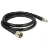Koaksiaalkaabel DeLOCK 1m N/RP-SMA CFD400 LLC400 Must