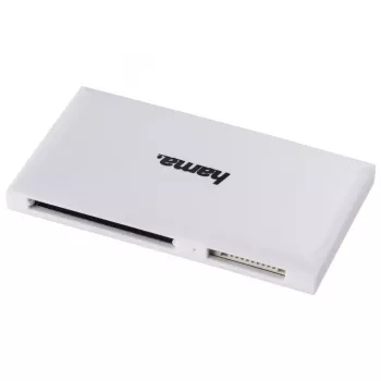 Hama USB 3.0 mitmekaardilugeja, SD/microSD/CF/MS, valge