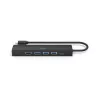 Hama 00200144 liidese jaotur USB 3.2 Gen 1 (3.1 Gen 1) USB-C 5000 Mbit/s Must