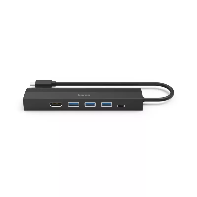 Hama 00200144 liidese jaotur USB 3.2 Gen 1 (3.1 Gen 1) USB-C 5000 Mbit/s Must