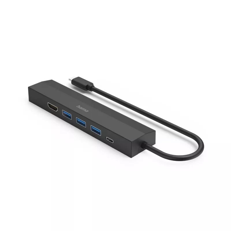 Hama 00200144 liidese jaotur USB 3.2 Gen 1 (3.1 Gen 1) USB-C 5000 Mbit/s Must