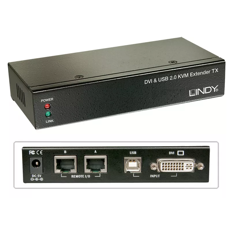 Lindy 39377 KVM-lüliti Must