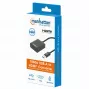Manhattan USB-A–HDMI-kaabel, 1080p@60Hz, teisendab USB 3.2 Gen1 (ehk USB 3.0) signaali HDMI-ks, 15 cm, must, isane–emane, kolmeaastane garantii