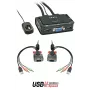 Lindy 2-pordiline VGA, USB 2.0 ja heli kaabliga KVM-lüliti