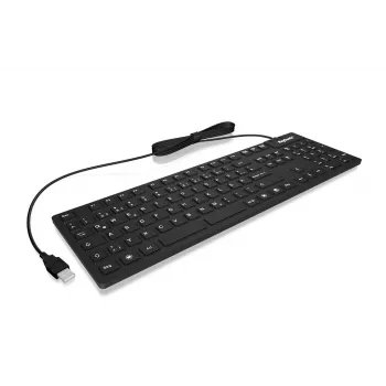 KeySonic KSK-8030 IN (CH) klaviatuur, tööstuslik, USB, QWERTZ, Šveitsi, must