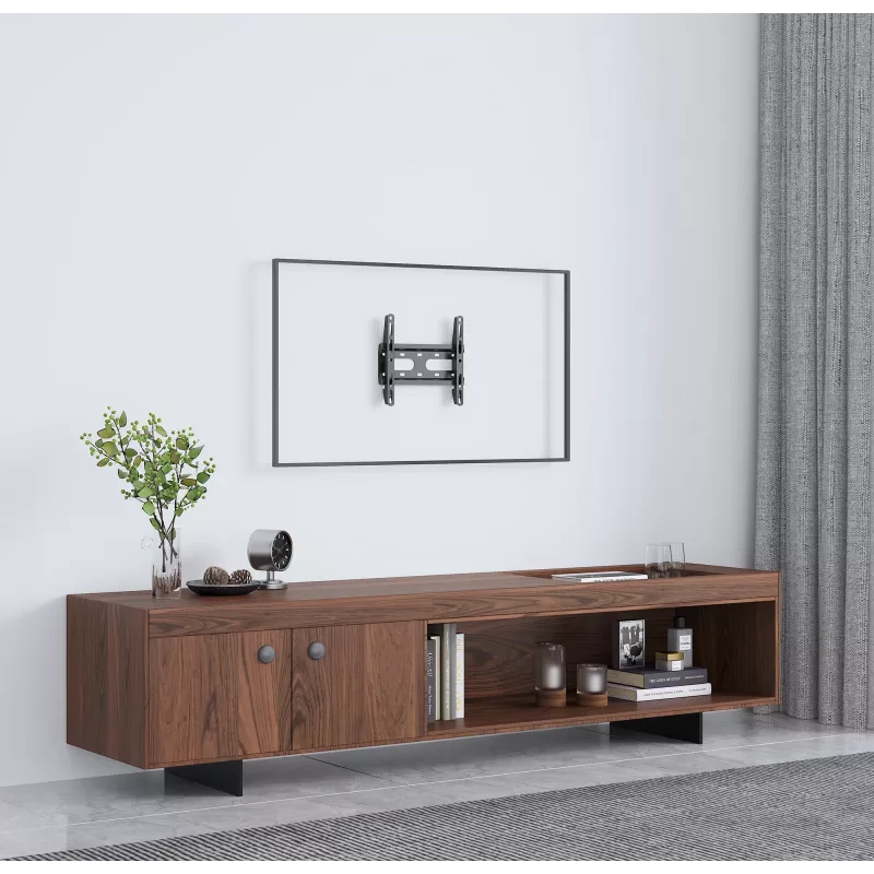 Manhattan seinale kinnitus TV-le ja monitoridele (fikseeritud üliõhuke), ekraanidele 23 tolli kuni 42 tolli, VESA ühilduvus: kõik vahemikus 75x75 mm kuni 200x200 mm - kontrollige nelja kinnitusava mõõtmeid ekraani tagaküljel, et veenduda sobivuses, max 45 kg, must, kronstein