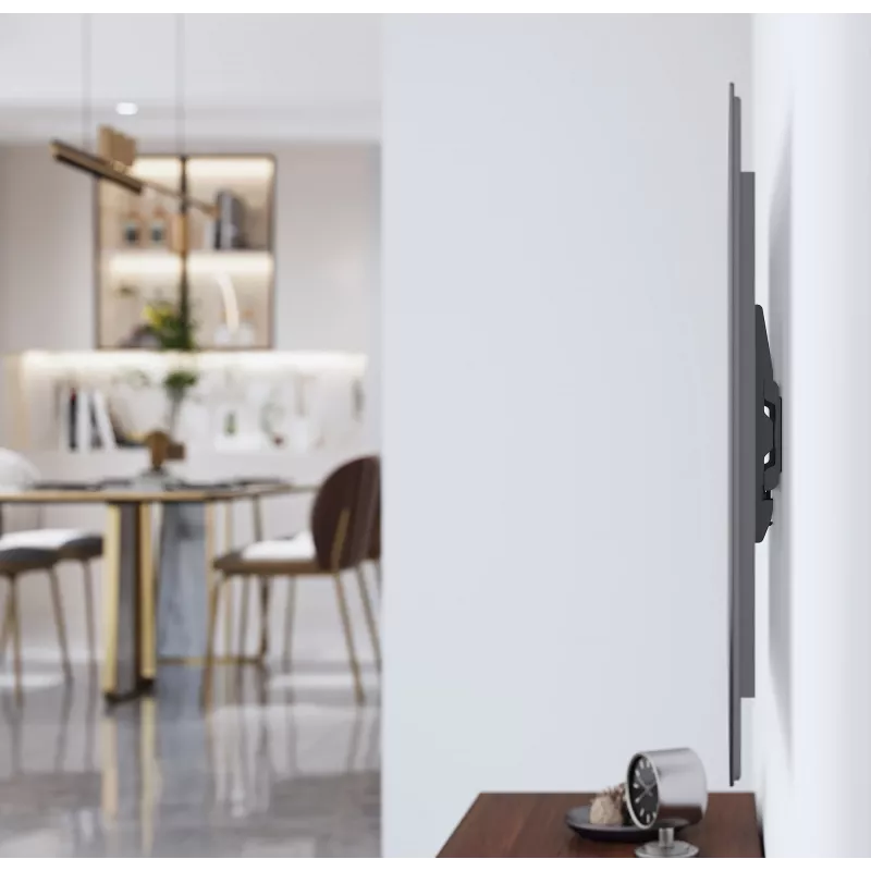 Manhattan seinale kinnitus TV-le ja monitoridele (fikseeritud üliõhuke), ekraanidele 23 tolli kuni 42 tolli, VESA ühilduvus: kõik vahemikus 75x75 mm kuni 200x200 mm - kontrollige nelja kinnitusava mõõtmeid ekraani tagaküljel, et veenduda sobivuses, max 45 kg, must, kronstein