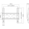 Manhattan seinale kinnitus TV-le ja monitoridele (fikseeritud üliõhuke), ekraanidele 23 tolli kuni 42 tolli, VESA ühilduvus: kõik vahemikus 75x75 mm kuni 200x200 mm - kontrollige nelja kinnitusava mõõtmeid ekraani tagaküljel, et veenduda sobivuses, max 45 kg, must, kronstein