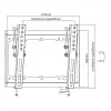 Equip 650408 23-tolline kuni 43-tolline kallutatav teleri seinakinnitusklamber