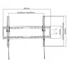 Equip 650334 37-tolline kuni 75-tolline madalprofiiliga teleri seinakinnitusklamber