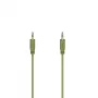 Hama Flexi-õhuke helikaabel 0,75 m 3,5mm roheline Isane-Isane