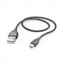 Hama 00201586 USB-kaabel USB 2.0 1,5 m Micro-USB A USB A Must