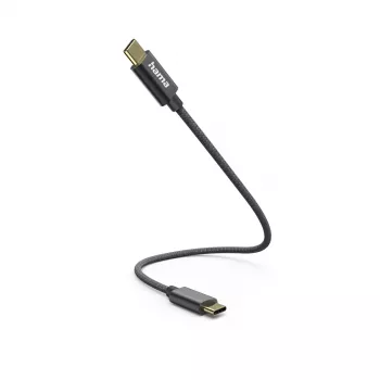 Hama 00201604 USB-kaabel USB 2.0 0,2 m USB C Must