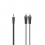 Hama 00205111 helikaabel 3 m 3,5 mm 2 x RCA Must