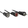 Hama 00205111 helikaabel 3 m 3,5 mm 2 x RCA Must