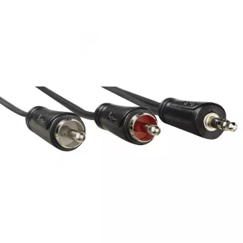 Hama 00205111 helikaabel 3 m 3,5 mm 2 x RCA Must