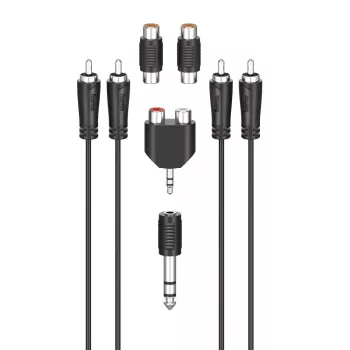 Helikaabel Hama 00205175 2,5 m 2xRCA isane must
