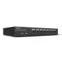 Lindy 8-pordiline DisplayPort 1.2, USB 2.0 ja heli KVM-lüliti, 3840 x 2160 pikslit, 4K Ultra HD, riiulipaigaldus, 1U, must