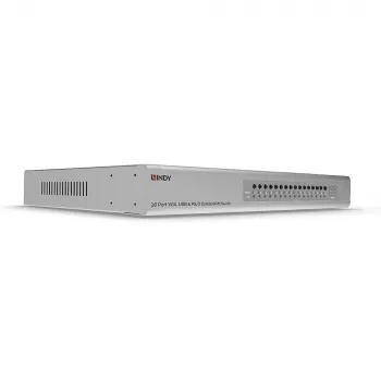 Lindy 16 pordiga VGA ja USB Combo KVM-lüliti, raami paigaldatav, hõbedane