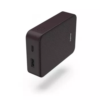 Hama Colour 10 akupank, 10 000 mAh, 2 väljundit: USB-C, USB-A, ploomililla