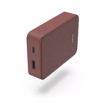Hama Colour 10 akupank, 10000 mAh, 2 väljundit: USB-C, USB-A, punane