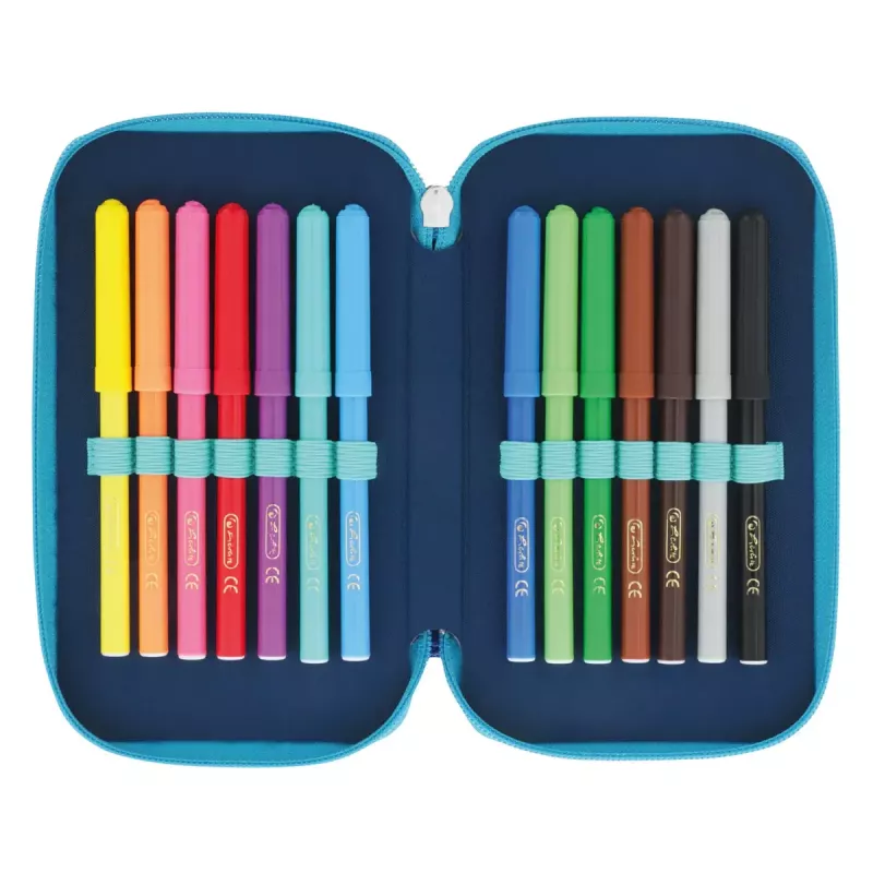 Herlitz TriCase Dip Dye 31 tk sinine türkiis polüester 190x115x70 mm