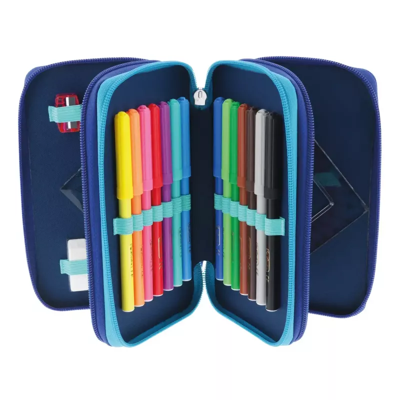 Herlitz TriCase Dip Dye 31 tk sinine türkiis polüester 190x115x70 mm