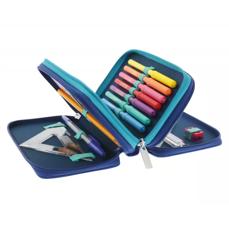 Herlitz TriCase Dip Dye 31 tk sinine türkiis polüester 190x115x70 mm