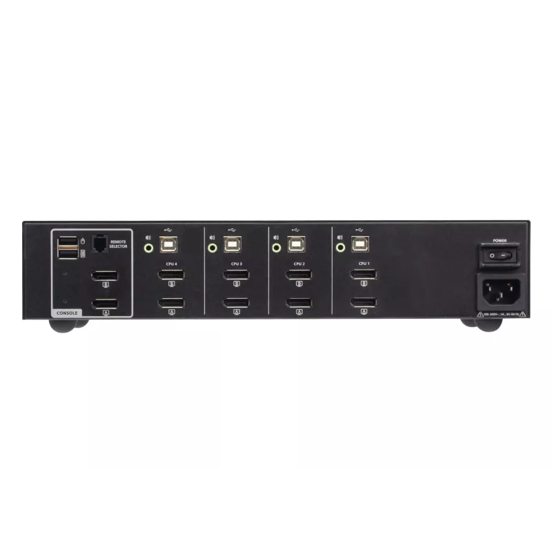 ATEN 4-pordiline USB DisplayPort kahe kuvariga turvaline KVM-lüliti (PSD PP v4.0 ühilduv)