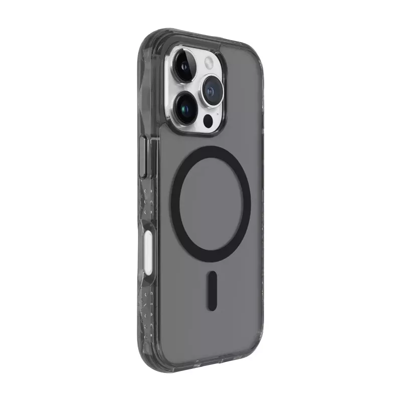 Telefonikott LAUT CRYSTAL MATTER X iPhone 16 Pro jaoks, läbipaistev/must, PC+TPU, 6,1-tollisele ekraanile